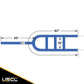 Blue Extra Large Tow Dolly Basket Strap with Twisted Snap Hooks 2 pack image 3 of 10