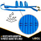 Blue Extra Large Tow Dolly Basket Strap with Twisted Snap Hooks - 2 pack