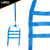 Blue Extra Large Tow Dolly Basket Strap with Twisted Snap Hooks - 2 pack