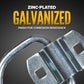 1-1/2" Bolt-On D-Ring with Mounting Bracket - Galvanized - 6,000 lbs. BS | 50-Pack