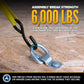 1-1/2" Bolt-On D-Ring with Mounting Bracket - Galvanized - 6,000 lbs. BS | 50-Pack