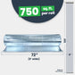 Double Bubble Reflective Insulation (Foil/Foil) 6'x125' - 750 sq ft