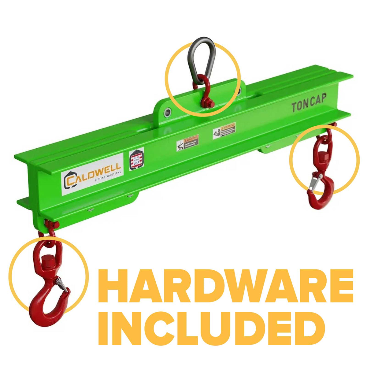 Caldwell 1 Ton x 6 - 8' Adjustable Lifting Beam | Dura-Lite 416-1-8