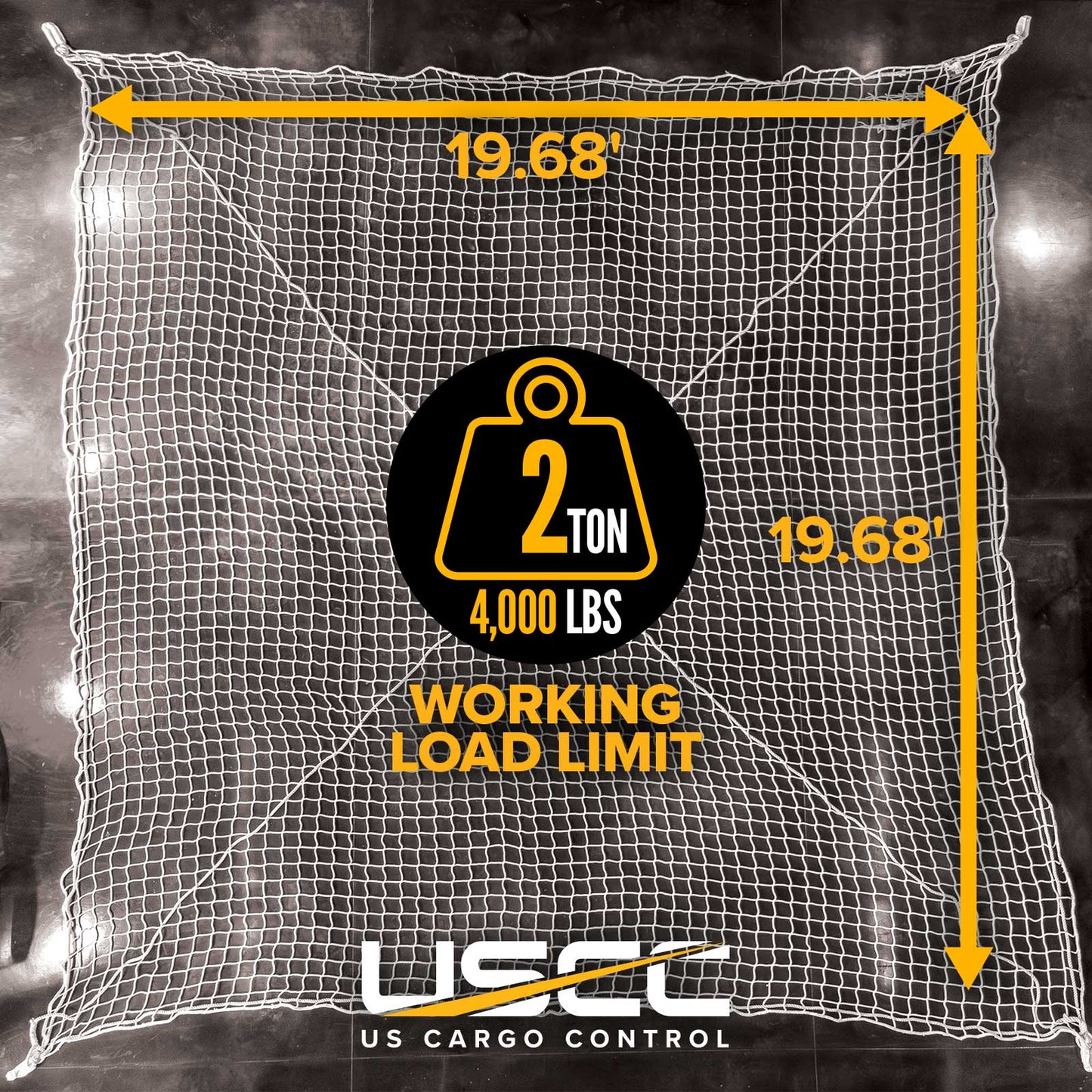 19.68' x 19.68' Lifting Net | 4,000 lb.