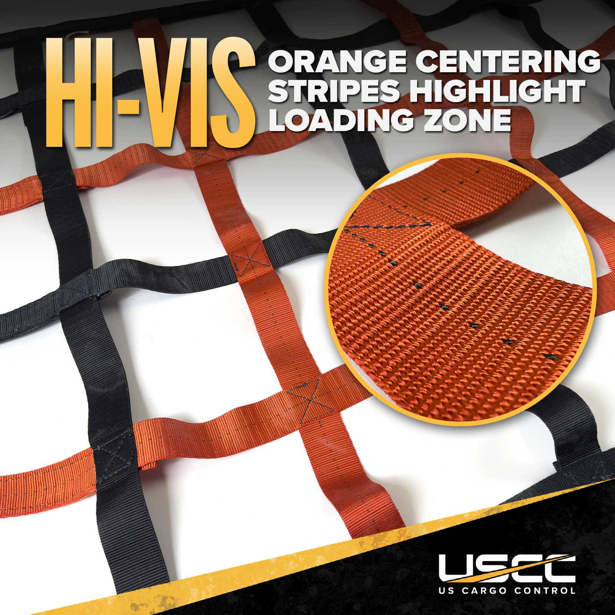 18' x 18' Cargo Lifting Net | 4,500 lb. | Polyester