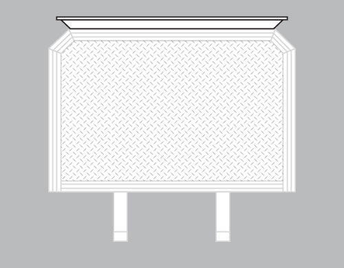 Top Mounted Tarp Tray