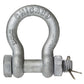 Bolt Type Anchor Shackle - Chicago Hardware - 1-1/2" Galvanized Steel - 17 Ton