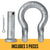 Anchor Shackle - Chicago Hardware - Round Pin - 1-3/8
