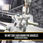 Anchor Shackle - Chicago Hardware - Round Pin - 1-1/4" Galvanized Steel - 12 Ton do not side load