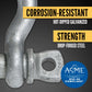 Screw Pin Anchor Shackle - Chicago Hardware - 1/2" Galvanized Steel - 2 Ton shackle construction