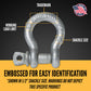Screw Pin Anchor Shackle - Chicago Hardware - 1-1/4" Galvanized Steel - 12 Ton embossed for easy identification