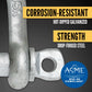 Screw Pin Chain Shackle - Chicago Hardware - 3/8" Galvanized Steel - 1 Ton shackle construction