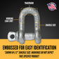 Screw Pin Chain Shackle - Chicago Hardware - 3/4" Galvanized Steel - 4.75 Ton embossed for easy identification