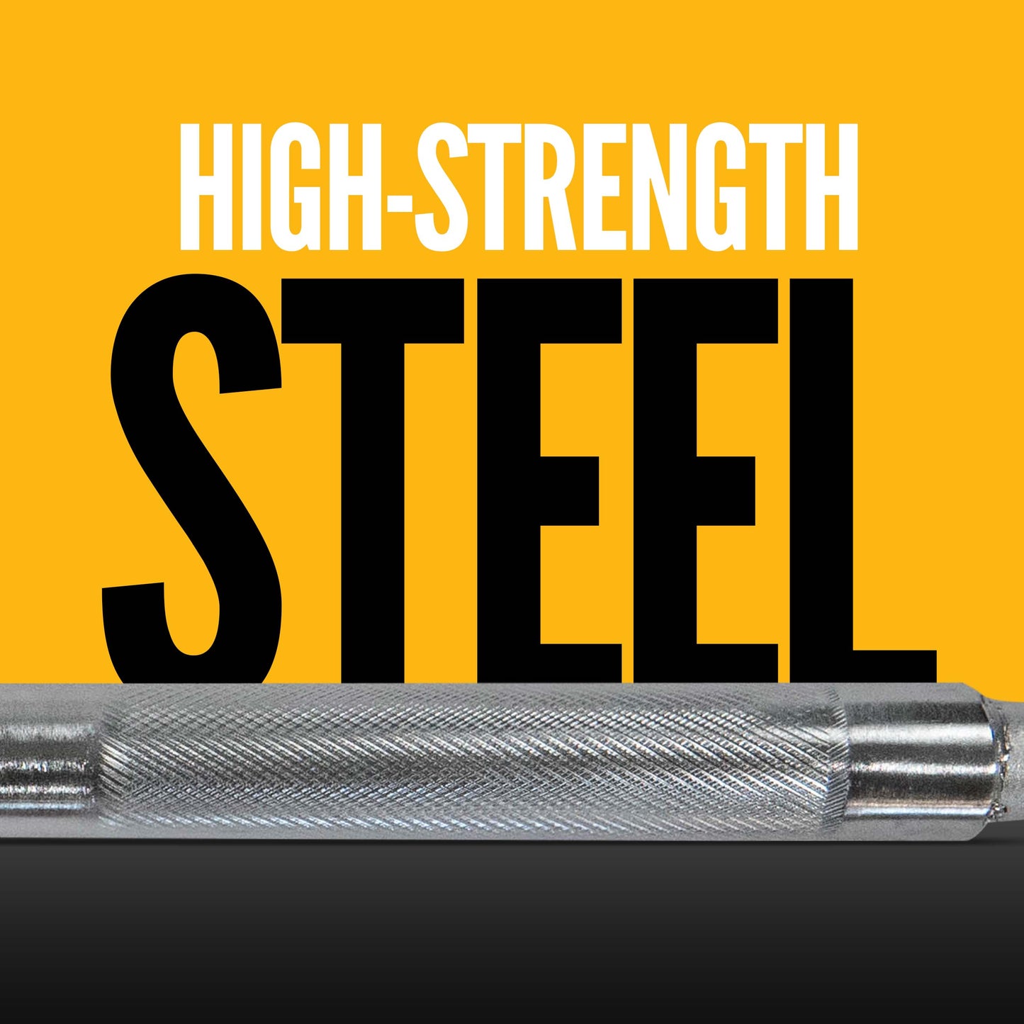 Combination Winch Bar with Square Head - Chrome Finish