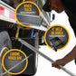 Combination Winch Bar with Square Head - Chrome Finish