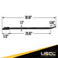 Combination Winch Bar with Square Head - Painted Finish