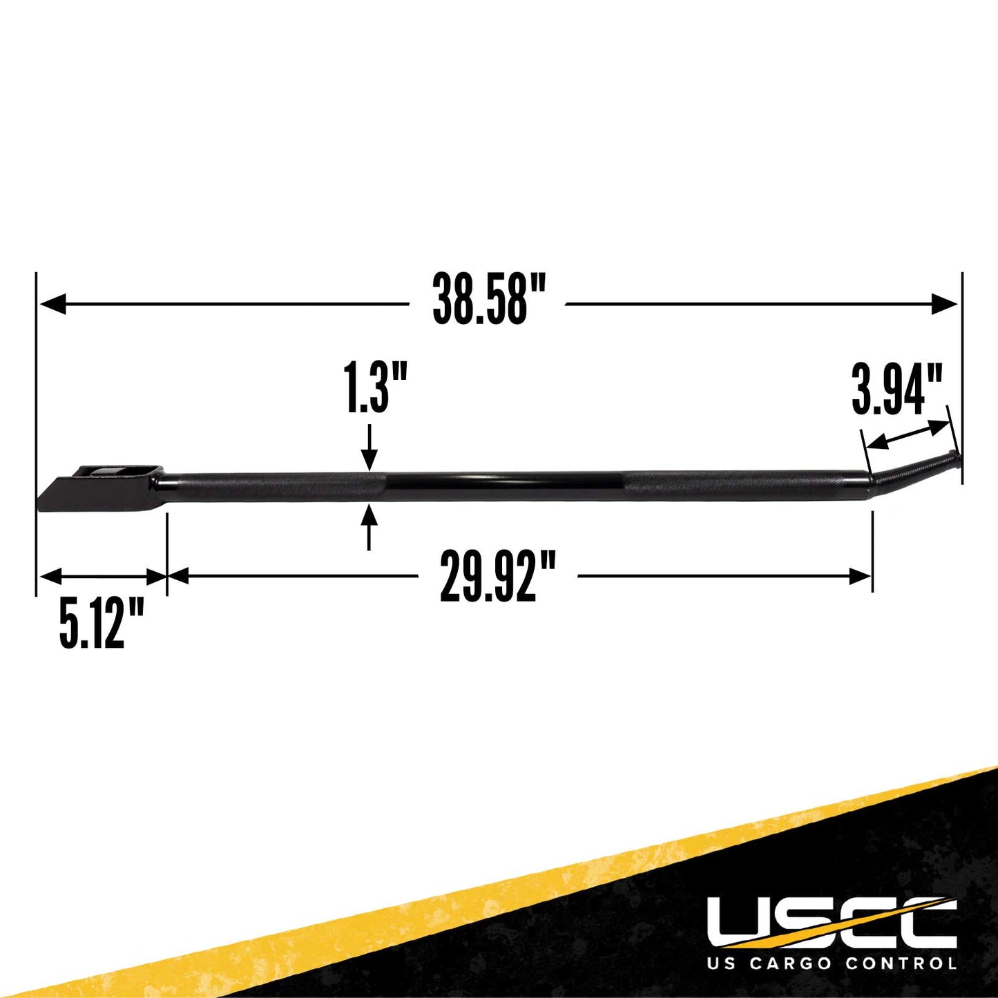Combination Winch Bar with Square Head - Painted Finish
