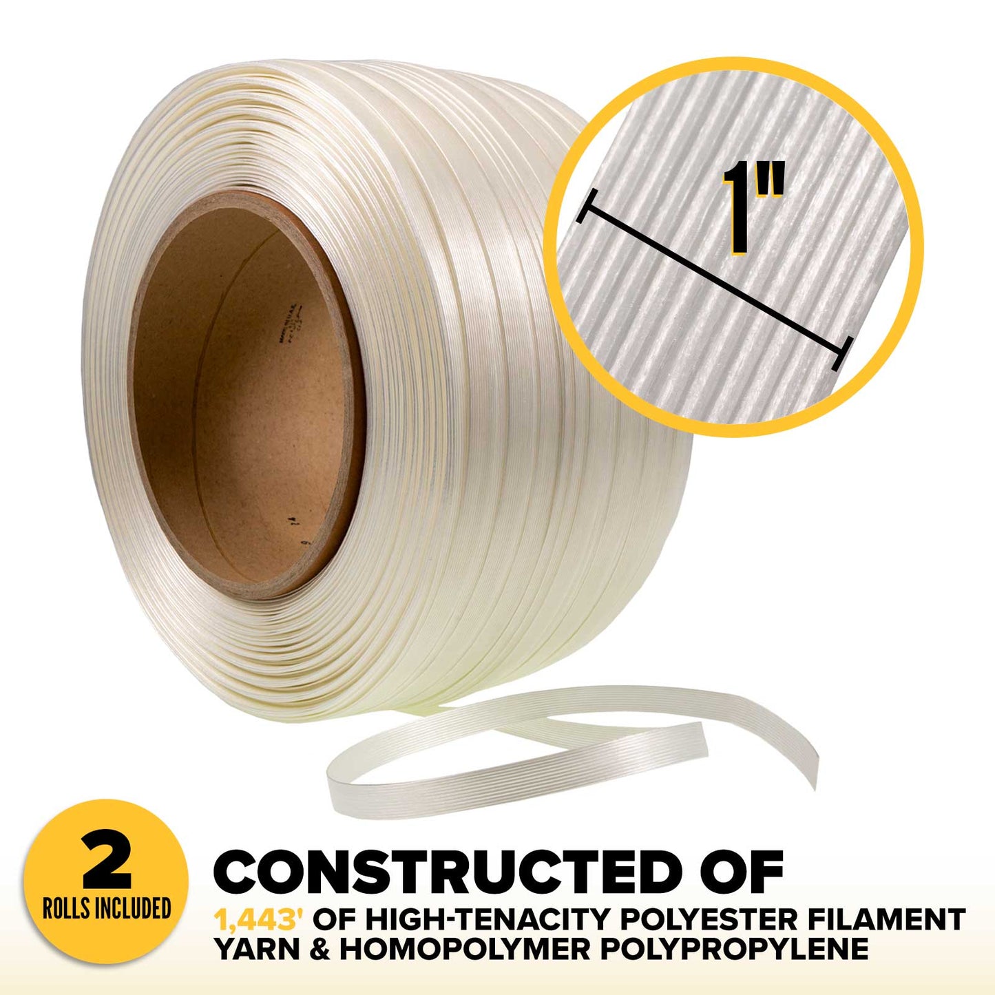 1" Composite Strapping Starter Kit - Forklift Dispenser