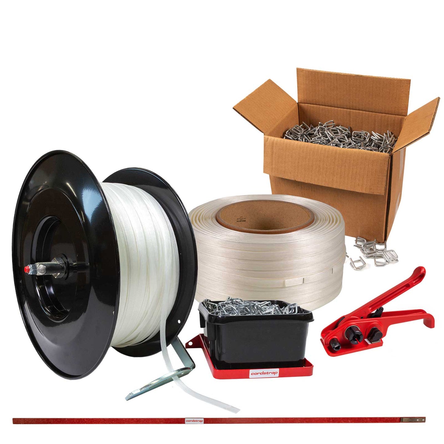 5/8" Composite Strapping Starter Kit - Forklift Dispenser