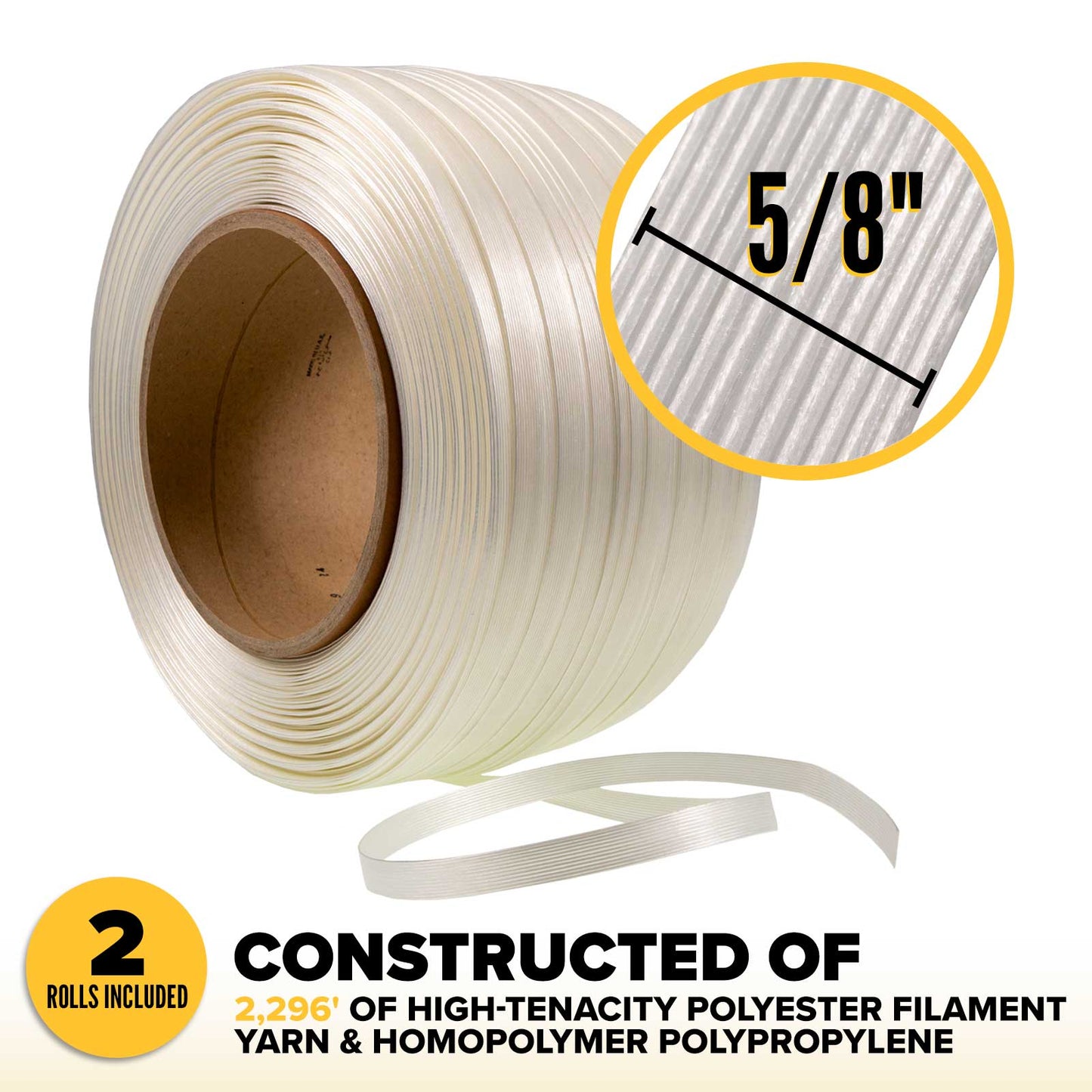 5/8" Composite Strapping Starter Kit - Forklift Dispenser