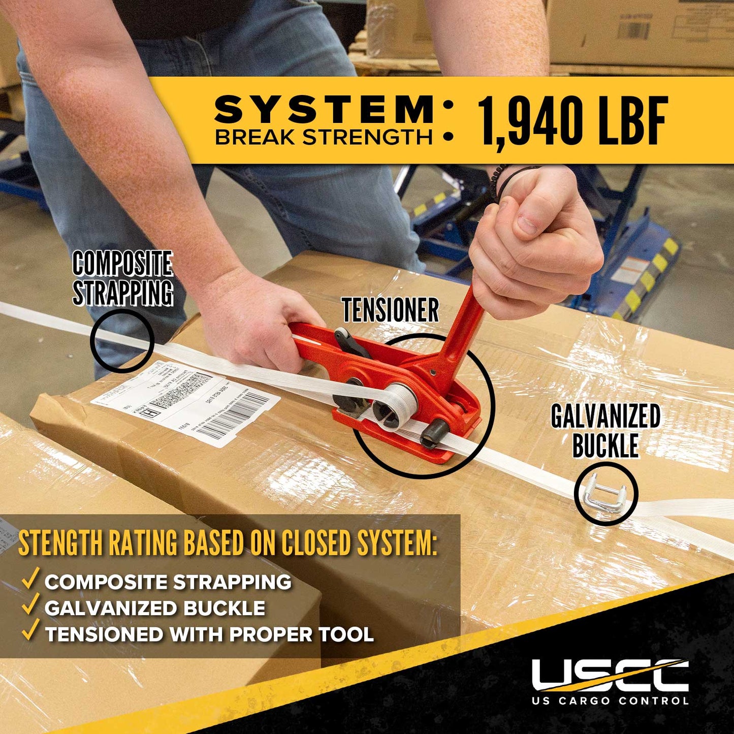 5/8" Composite Strapping Starter Kit - Mobile Dispenser