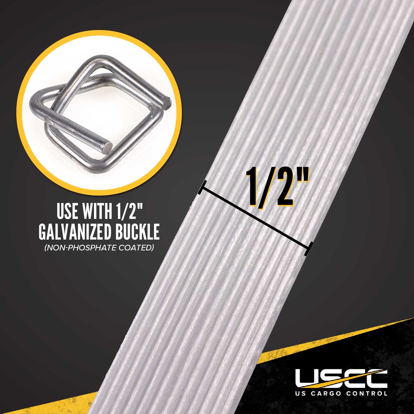 Cordstrap 1/2" x  3610' Composite Corded Strapping - Pallet