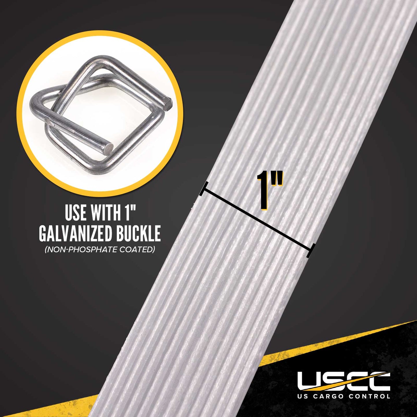 Cordstrap 1" x 1444' Composite Corded Strapping - Pallet