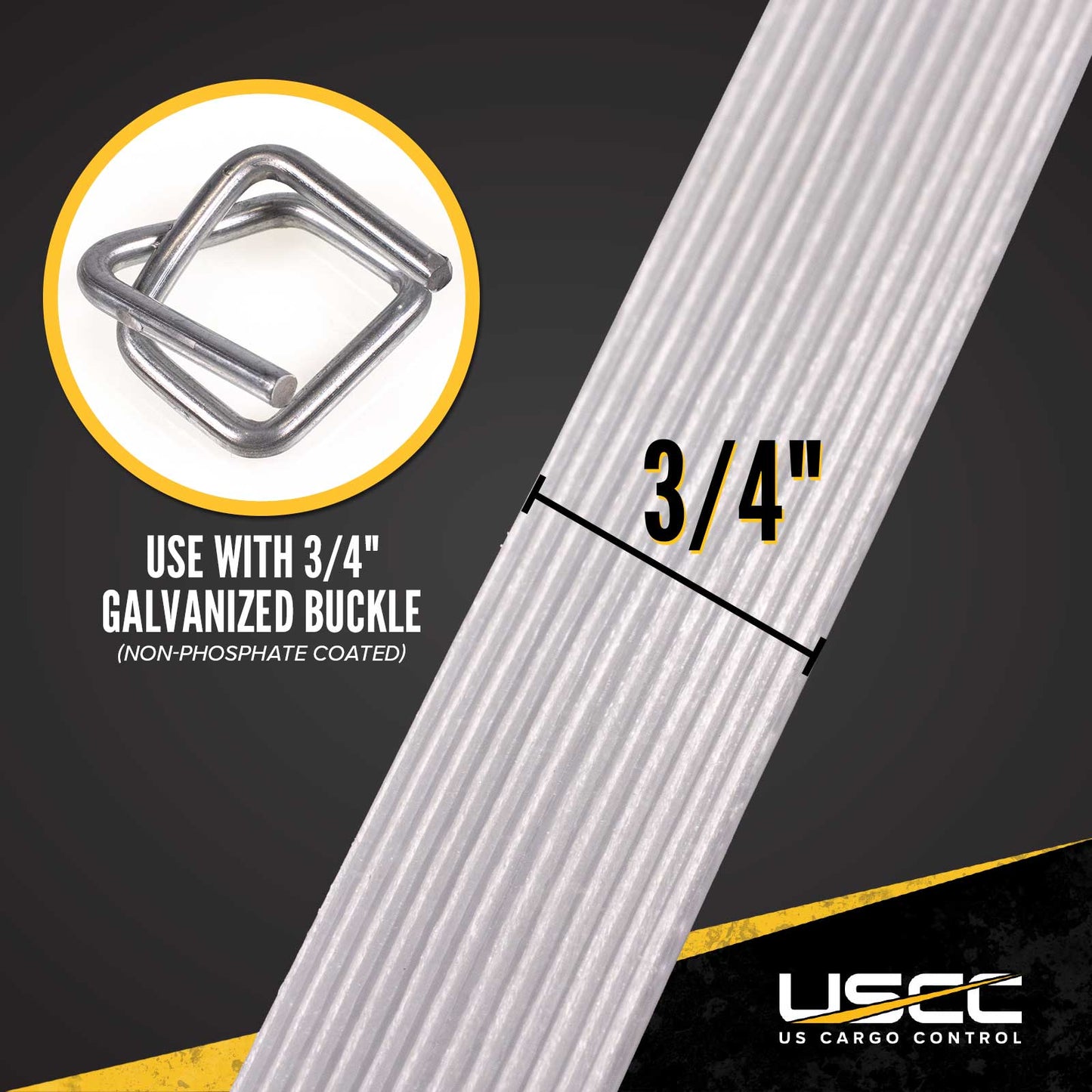 Cordstrap 3/4" x  1969' Composite Corded Strapping - 2-Pack