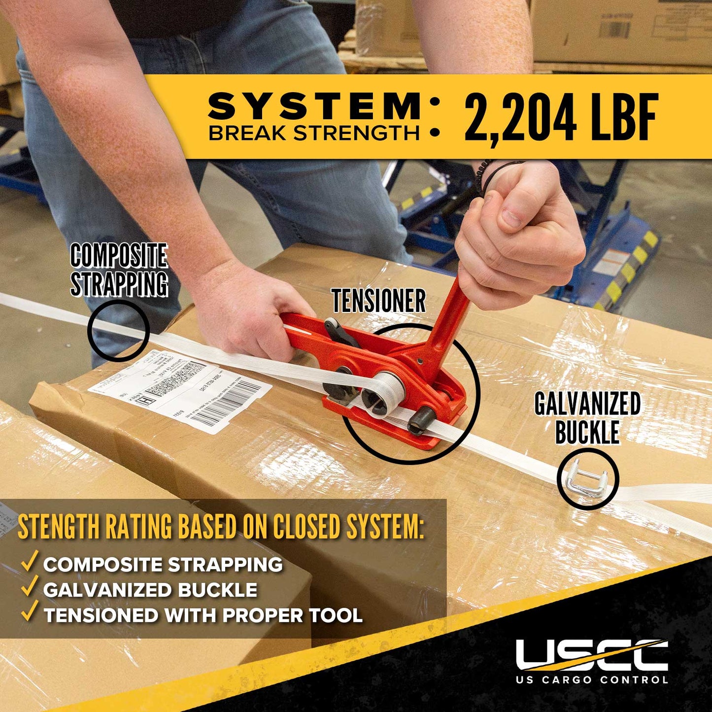 3/4" Composite Strapping Kit Refill - 10 Boxes 150 ft/box