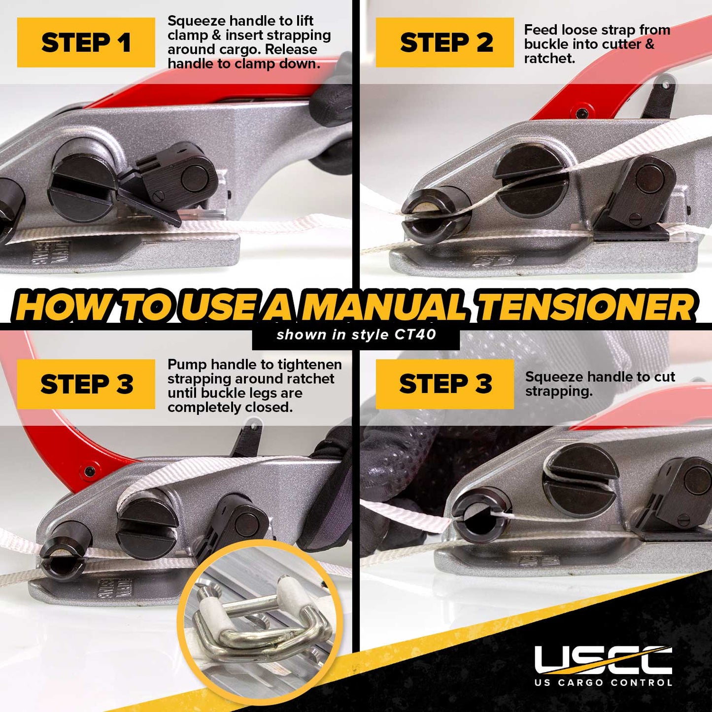 Cordstrap 1" - 1-5/8" Cord Strap Tensioner - 2-Pack