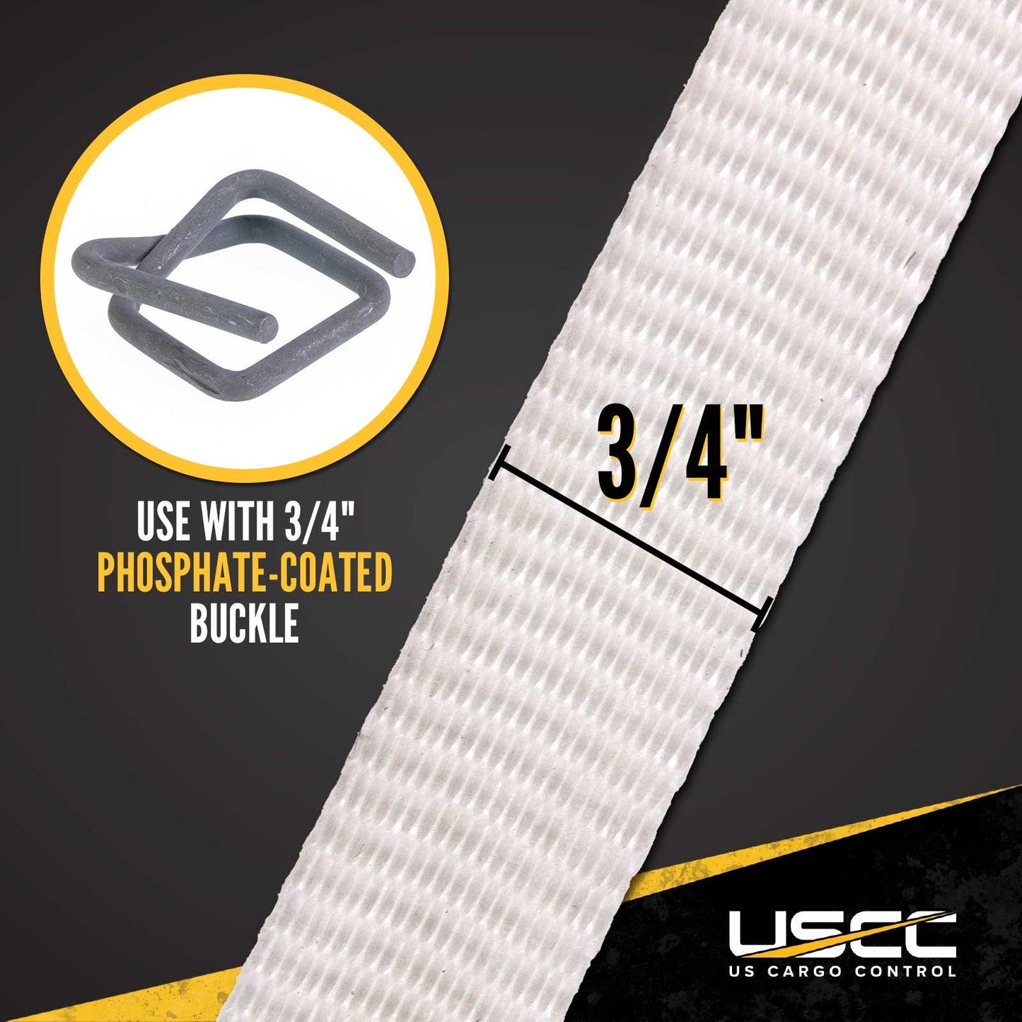 Cordstrap 3/4" x 2034' Woven Cord Strapping - 2-Pack