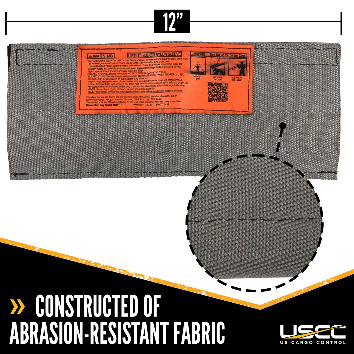 Cordura Quick Sleeve Sling Protection for 4" Webbing | 12" Long
