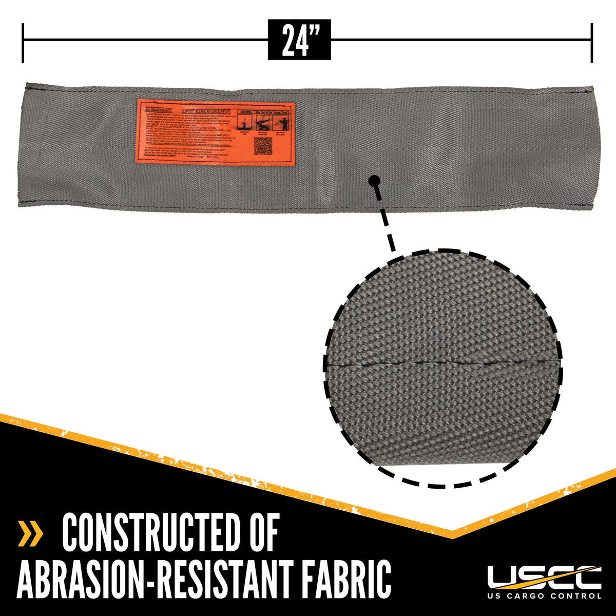 Cordura Sewn Wear Pads for Slings for 3" Webbing | 24" Long