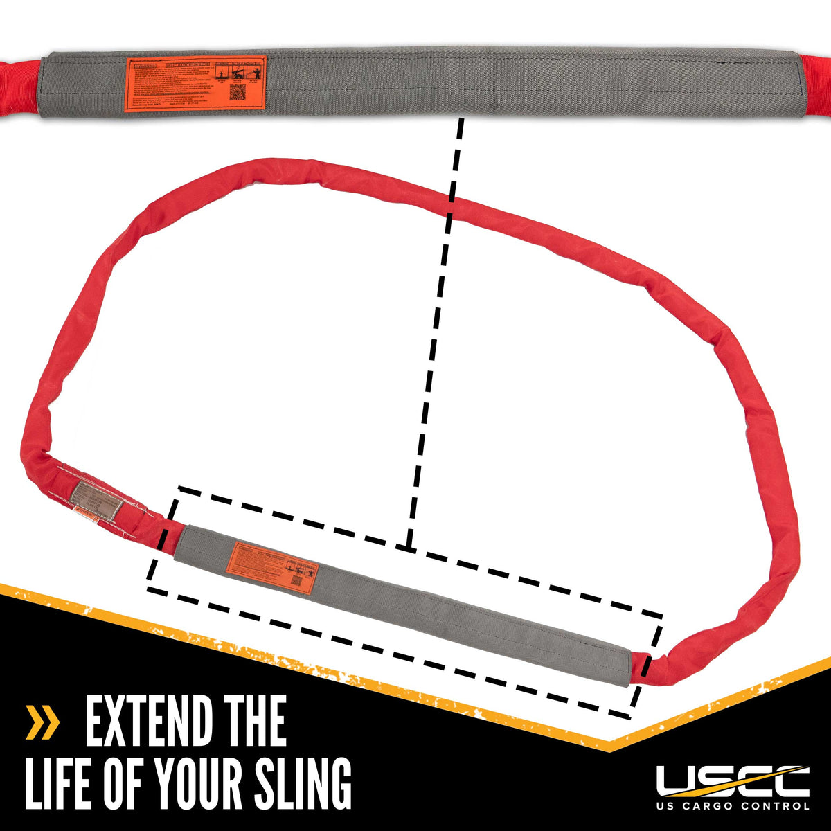 Cordura Tubular Wear Sleeves for Slings | 16" Overall Width | 36" Long