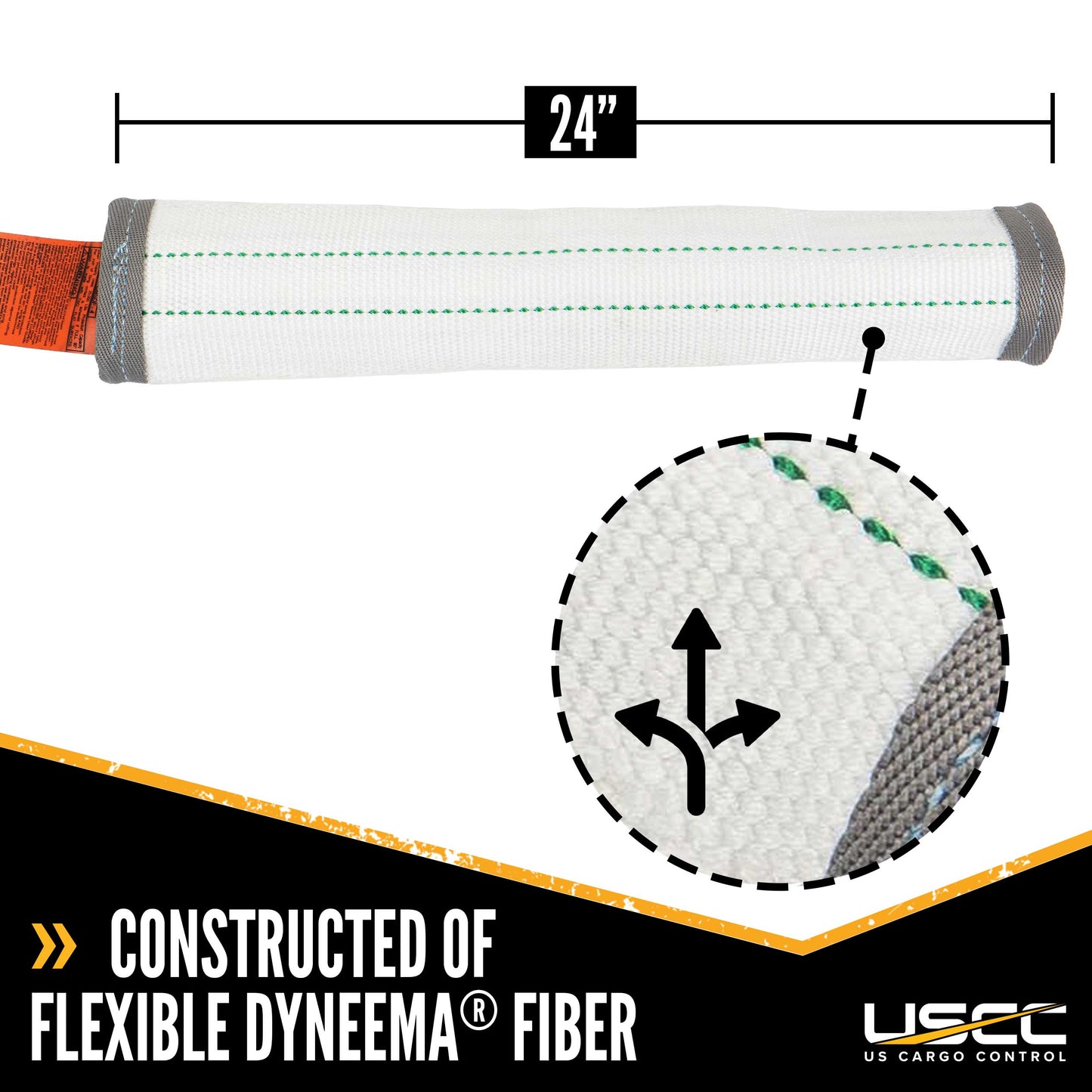 CornerMax® Cut-Resistant Sling Protection Sleeve for 2" Webbing | 24" Long