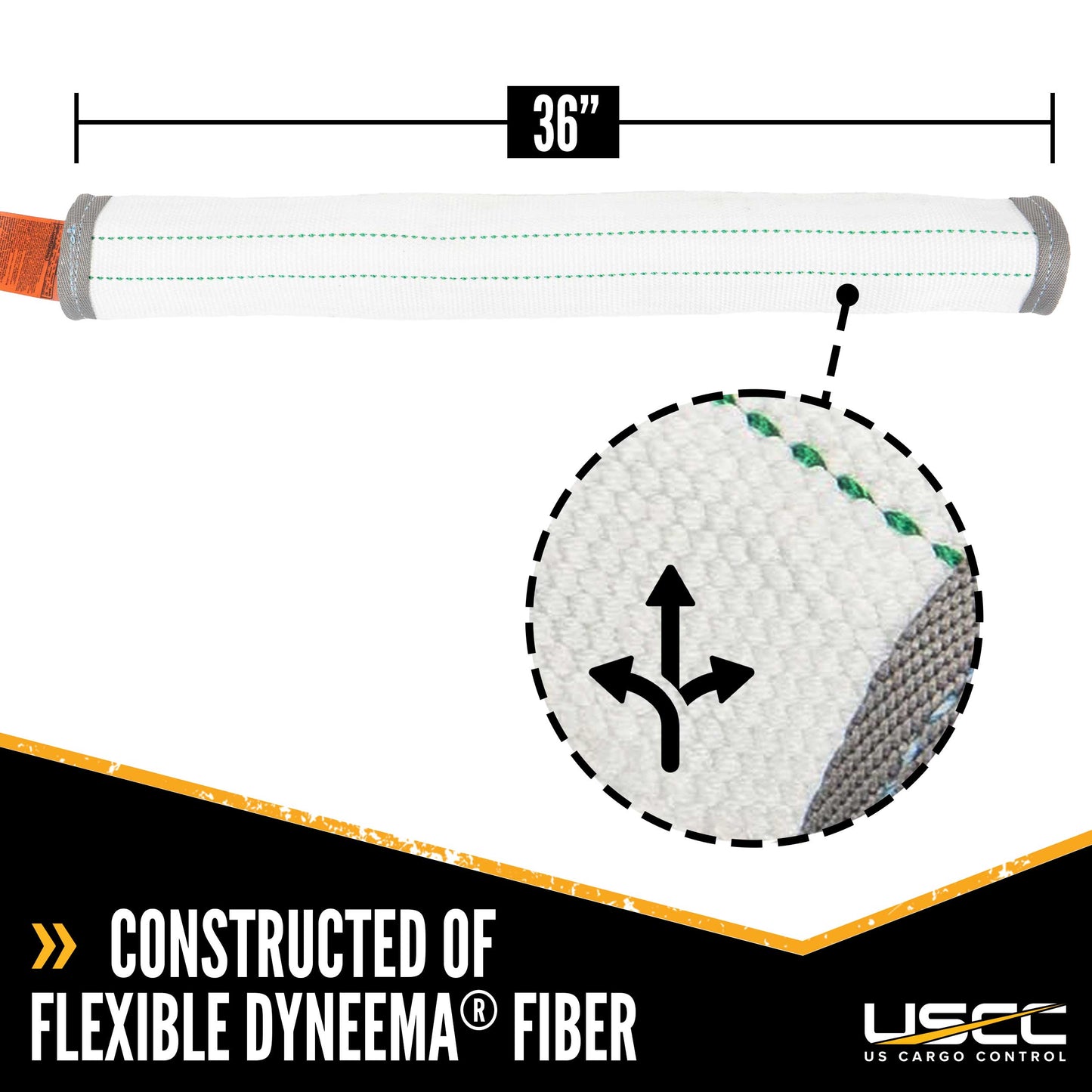 CornerMax® Cut-Resistant Sling Protection Sleeve for 2" Webbing | 36" Long