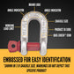 1/4" Crosby® Screw Pin Chain Shackle | G-210 - 0.5 Ton embossed for easy identification