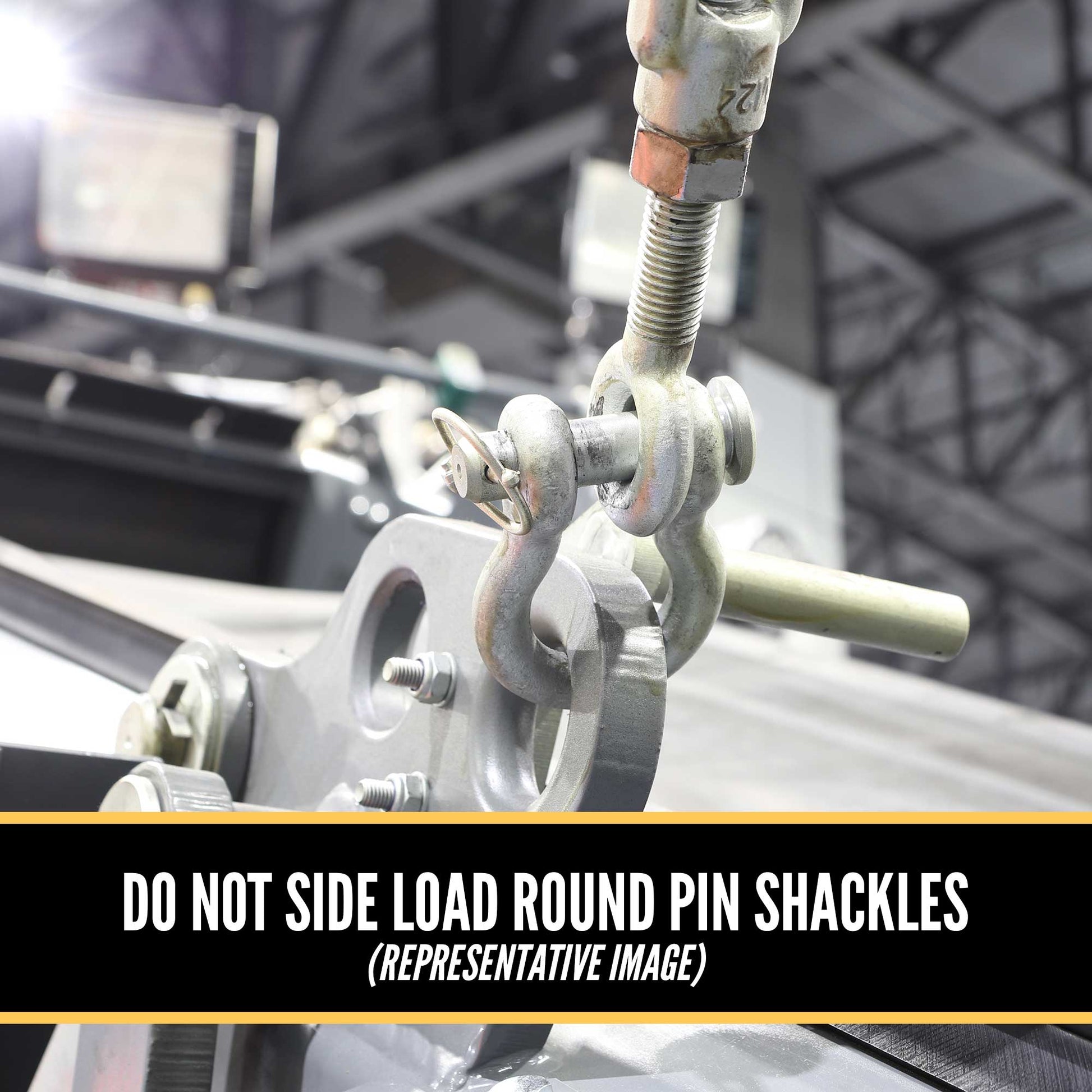 1-1/2" Crosby® Round Pin Anchor Shackle | G-213 - 17 Ton do not side load