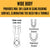  Crosby® Easy-Loc Bolt Type Wide Body Shackle | G-2160E - 125 Ton wide body detail shot