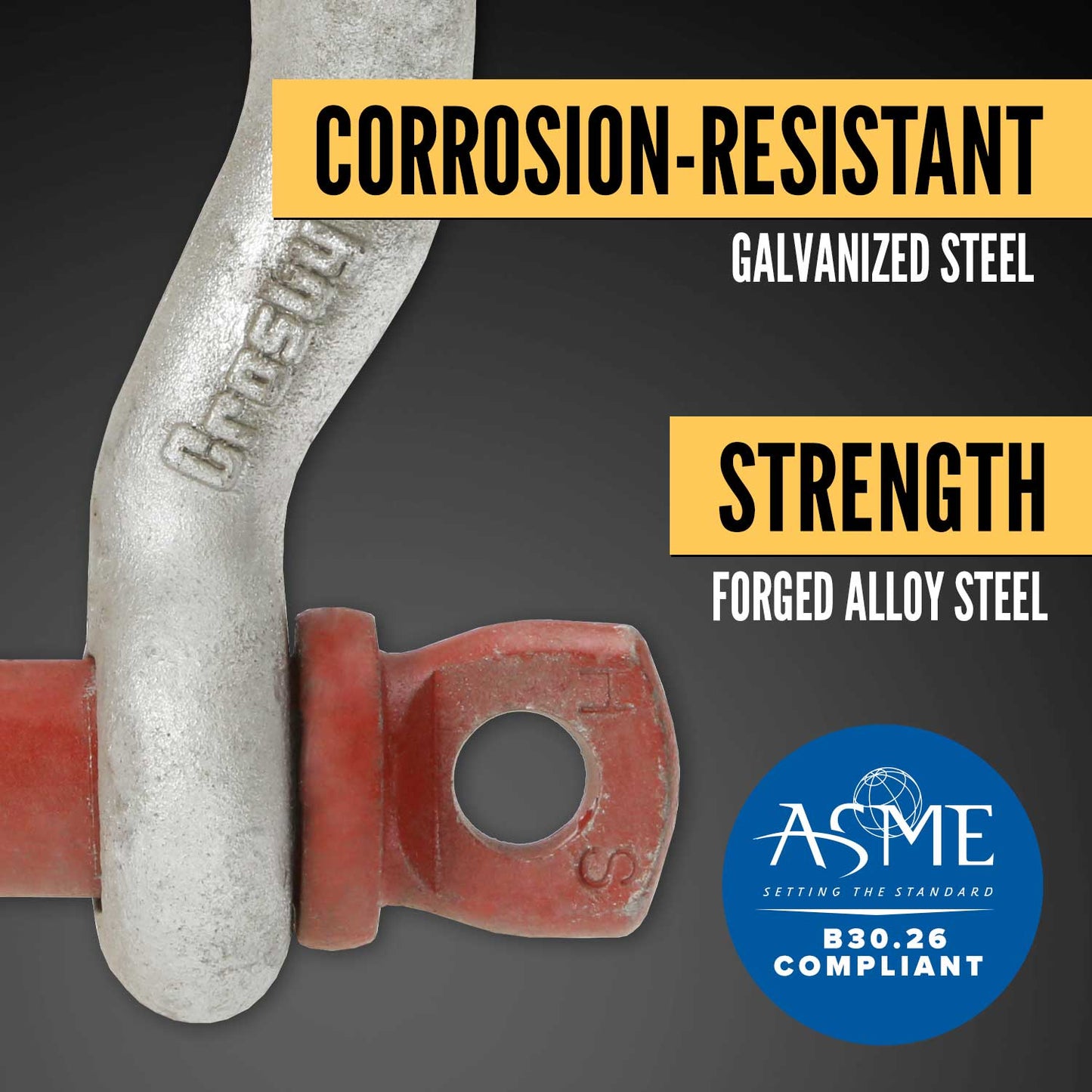 Crosby® Screw Pin Wide Body Shackle | G-2169 - 7 Ton