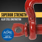 Crosby® Screw Pin Sling Saver Shackle | S-253 - 3"- 12.5 Ton shackle construction