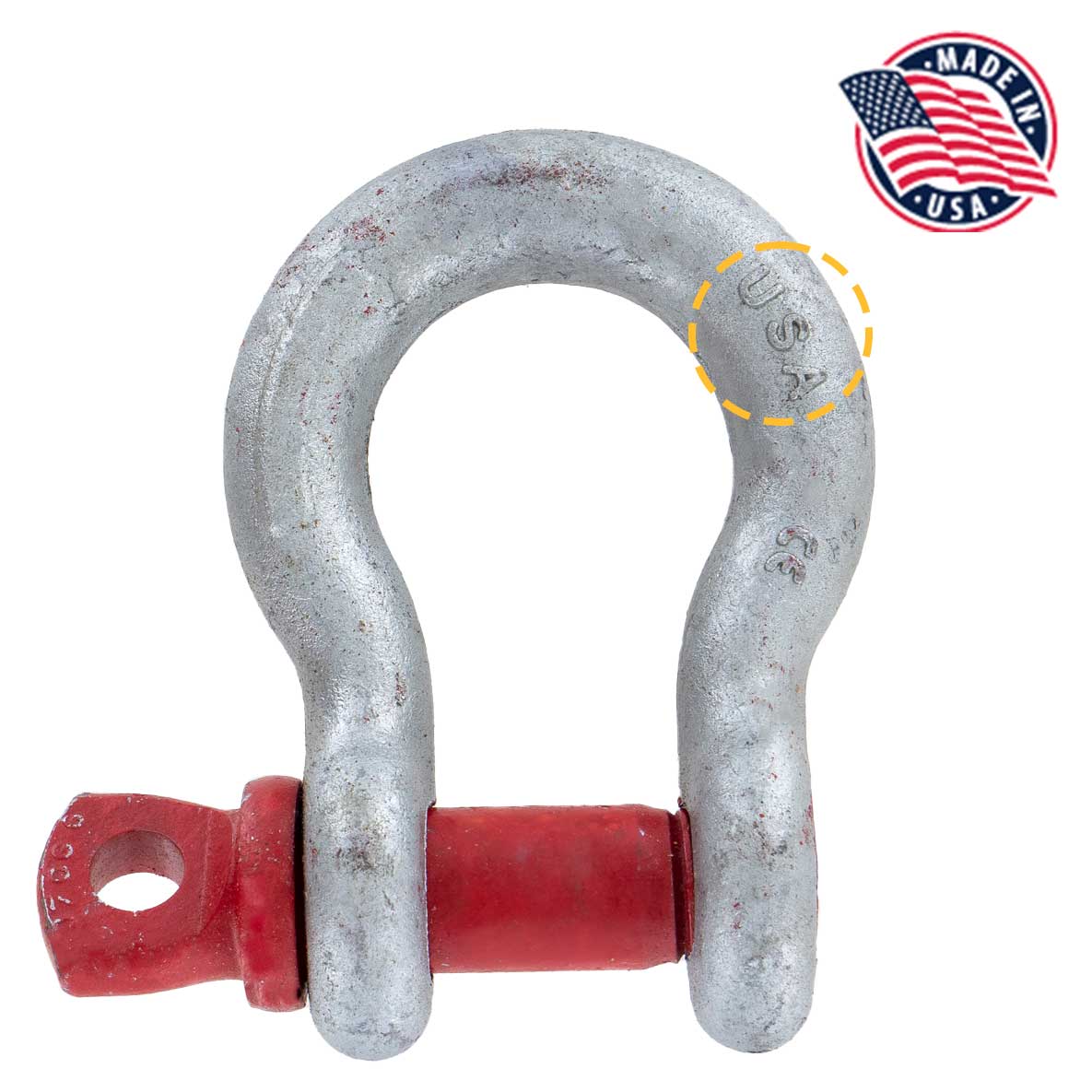 1-1/2" Crosby® Screw Pin Anchor Shackle | G-209 - 17 Ton