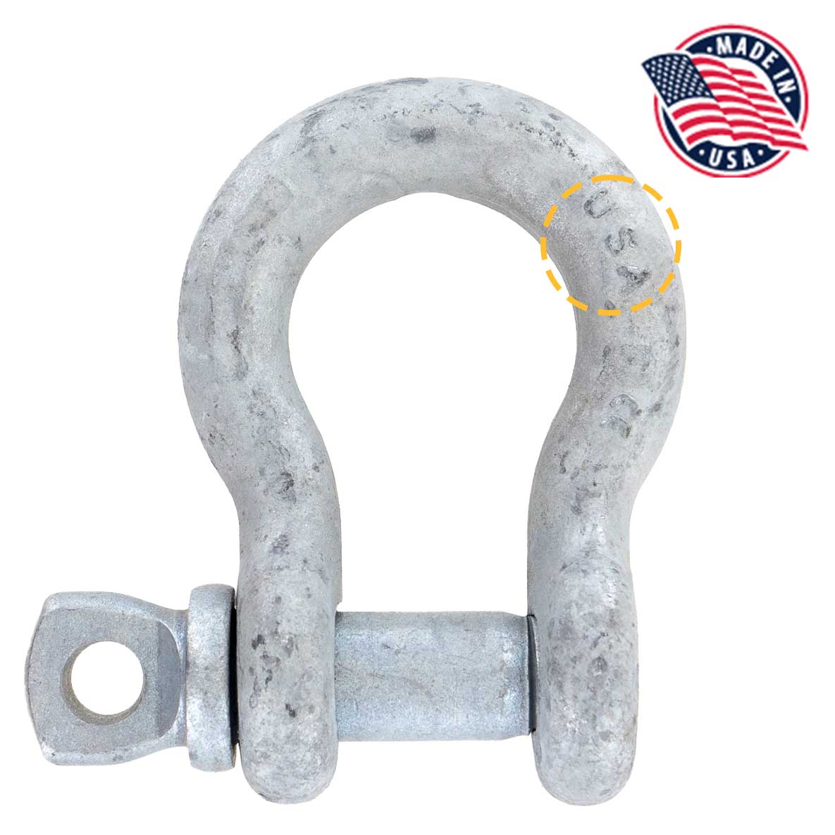 1-1/4" Crosby® Alloy Screw Pin Anchor Shackle | G-209A - 18 Ton
