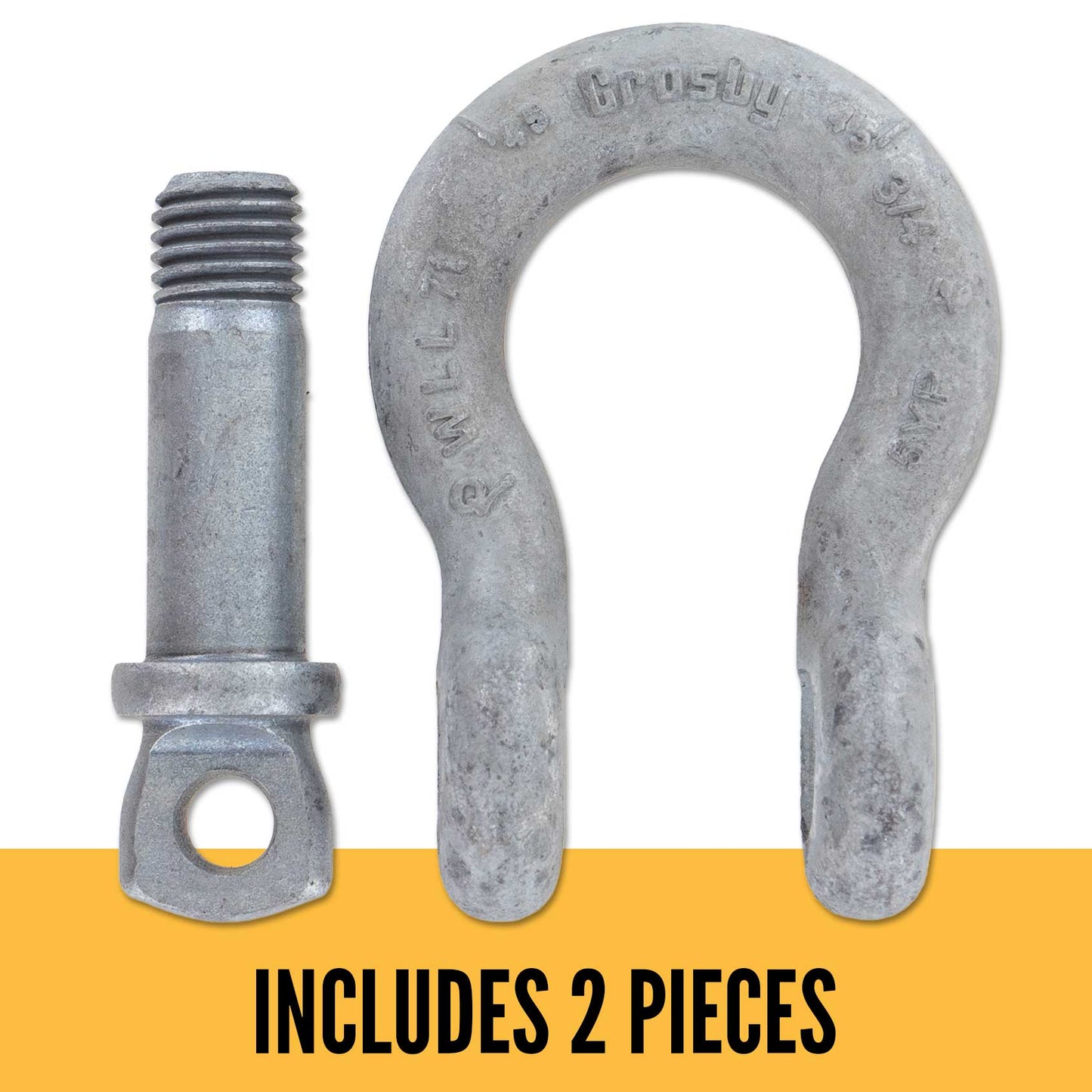 3/4" Crosby® Alloy Screw Pin Anchor Shackle | G-209A - 7 Ton