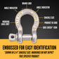 7/8" Crosby® Alloy Screw Pin Anchor Shackle | G-209A - 9.5 Ton embossed for easy identification