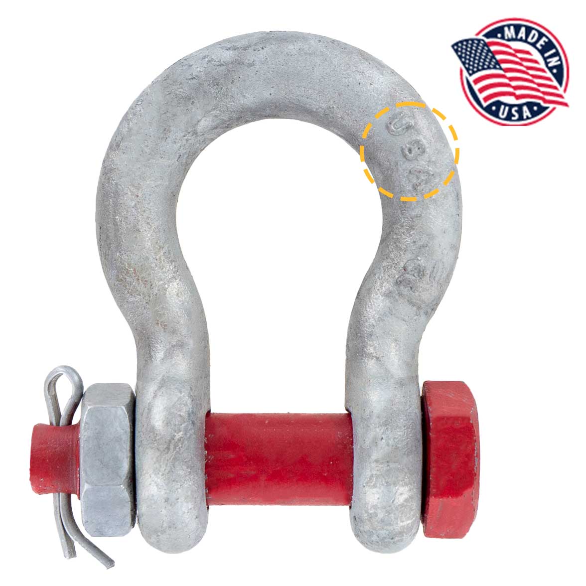 3" Crosby® Bolt Type Anchor Shackle | G-2130 - 85 Ton made in USA