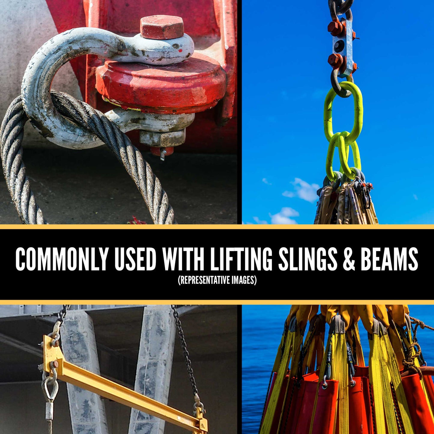 1" Crosby® Bolt Type Anchor Shackle | G-2130 - 8.5 Ton common shackle usage