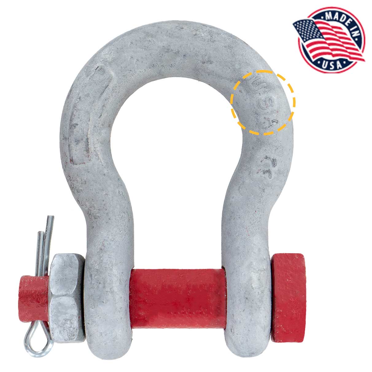 1" Crosby® Alloy Bolt Type Anchor Shackle | G-2140 - 12.5 Ton made in USA