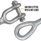 5/8" x 6" Crosby® Jaw & Eye Galvanized Turnbuckle - HG-227 | 1031993