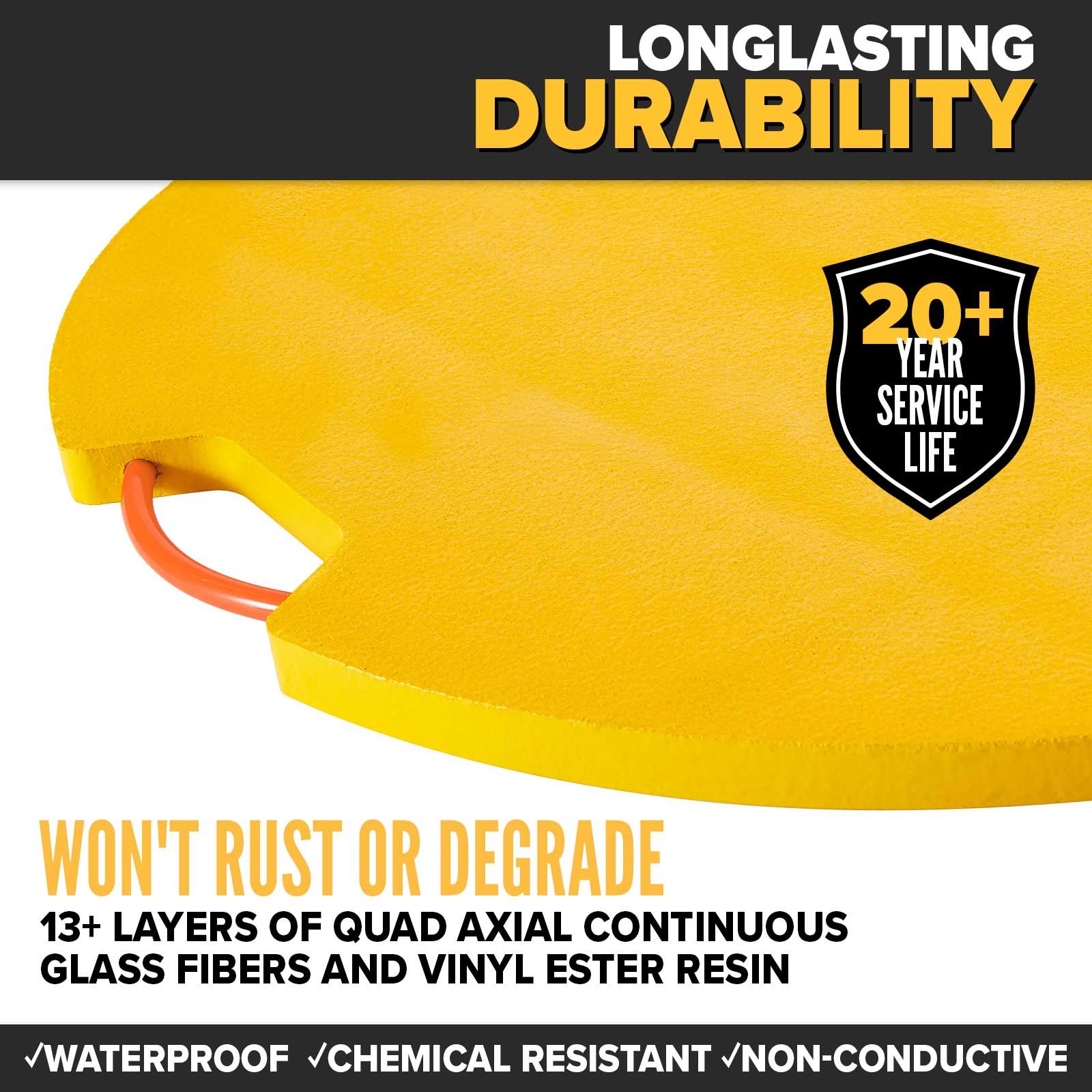 durable outrigger pads that are also lightweight